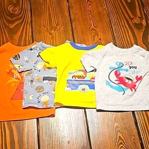 18‎ momth boy bundle of 4 Short Sleeve Shirts